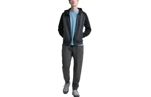 UNIQLO Knitted Sweatpants Men's Dark Gray