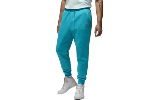 Jordan Knitted Sweatpants Men's Aqua Blue Moderate Cuffed Pants