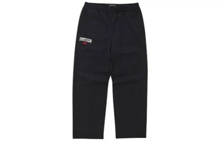New Balance Knitted Sweatpants Men's Black Moderate Straight Fit Pants