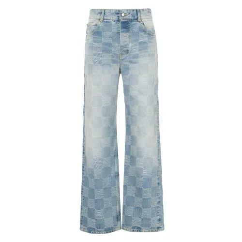 LOUIS VUITTON Damier Denim Skate Pants