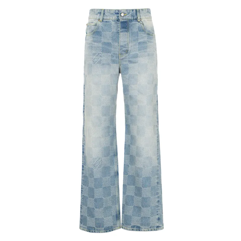 LOUIS VUITTON Damier Denim Skate Pants