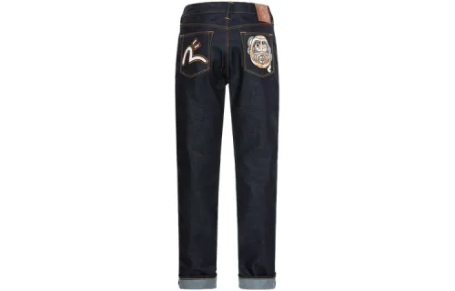 EVISU Jeans Men's Denim Blue Moderate Straight Fit Pants