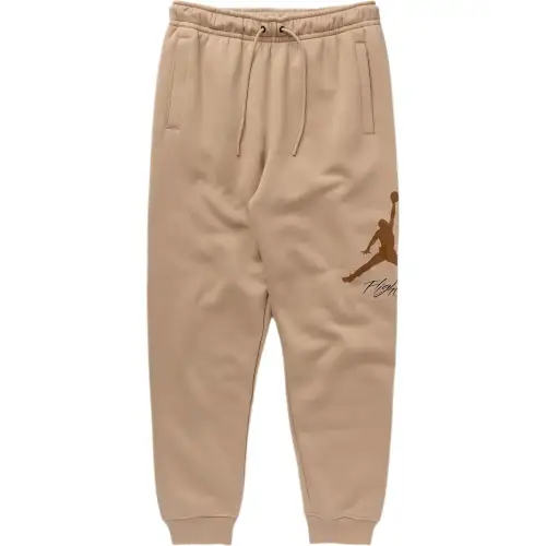 Jordan Knitted Sweatpants Men's Khaki Moderate Cuffed Pants