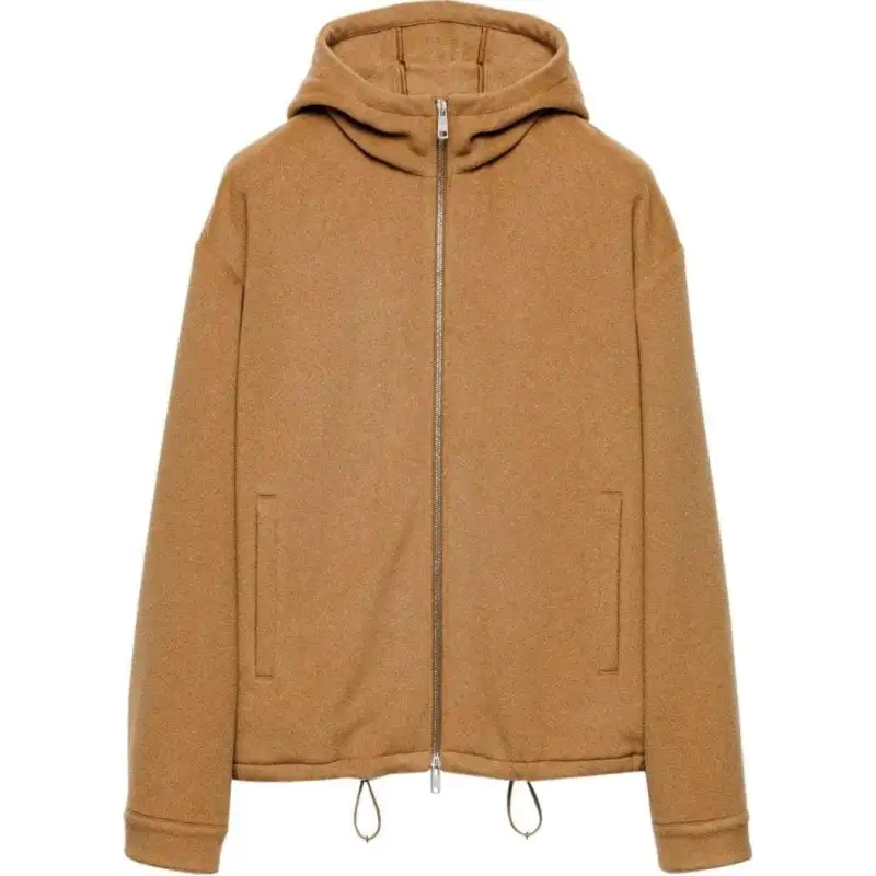 PRADA Camel hair Hoodie Jacket