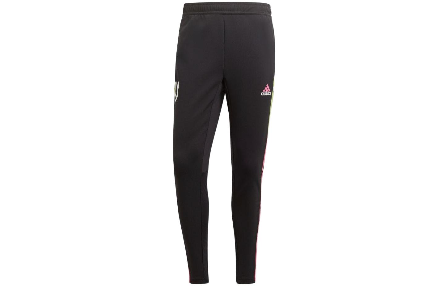 Adidas, retro football knitted red trousers, with your logo imprint, loose straight fit