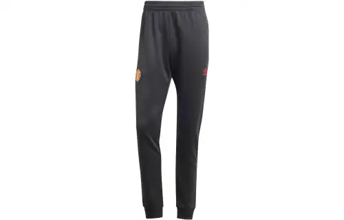 Adidas Originals Essential Manchester United Essentials Trefoil Joggers Knitted Sweatpants Men's Black