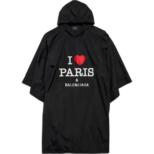 Balenciaga FW24 Cloak Loose Fit Unisex Black