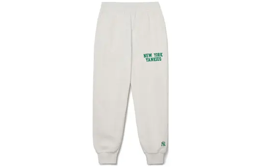 MLB Knitted Sweatpants Unisex Cream