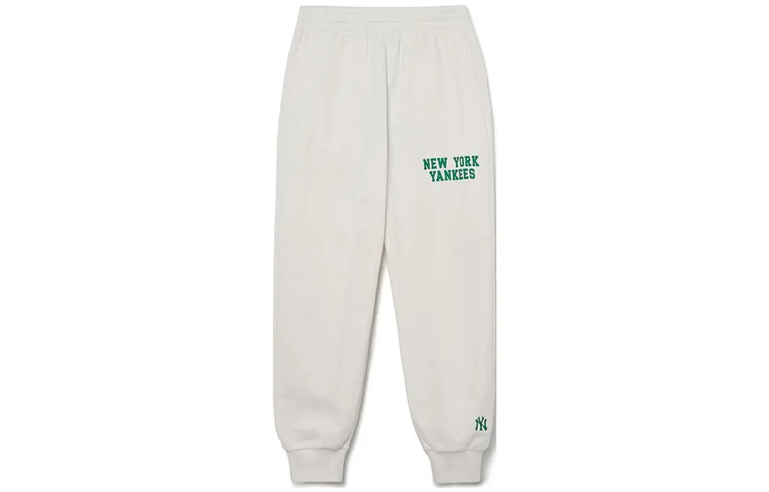 MLB Knitted Sweatpants Unisex Cream