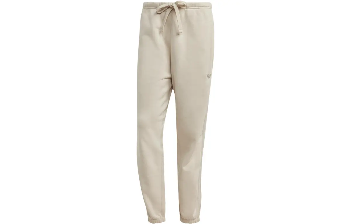 Adidas Originals Blue Version Knitted Sweatpants Men's Khaki Moderate Cuffed Pants