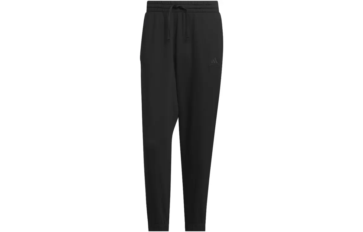 Adidas Heavy French Terry Pants Knitted Sweatpants Men's Black