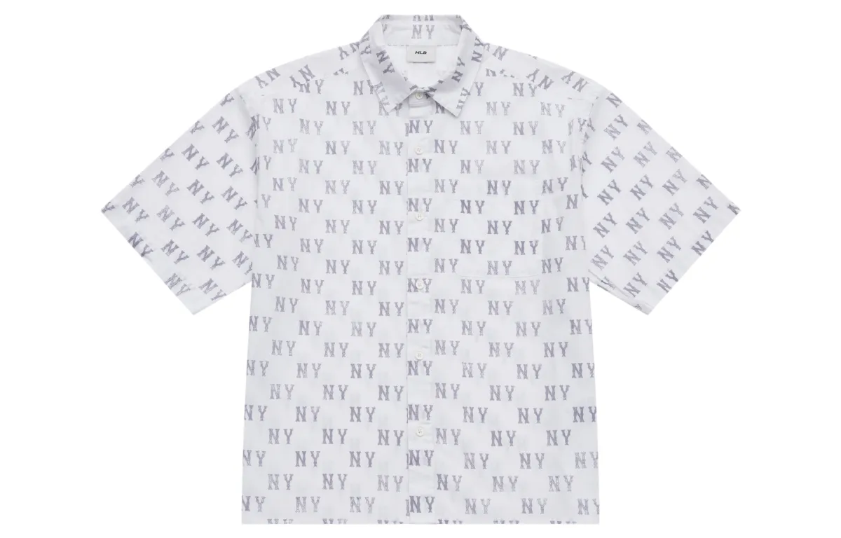 MLB MONOGRAM SS25 Shirt Unisex Gray