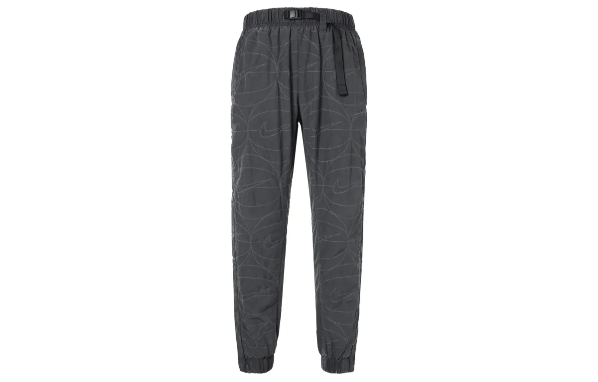 Nike Knitted Sweatpants Men's Black Moderate Cuffed Pants