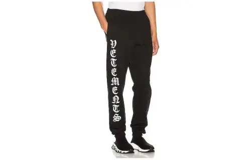 Vetements Knitted Sweatpants Men's Black Moderate Other