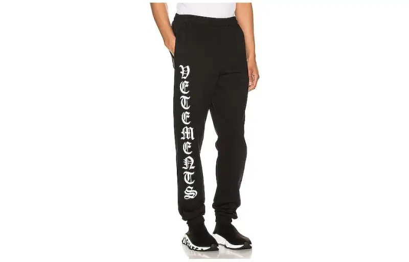 Vetements Knitted Sweatpants Men's Black Moderate Other