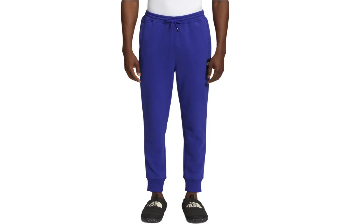 THE NORTH FACE Knitted Sweatpants Men's Purple Moderate Cuffed Pants