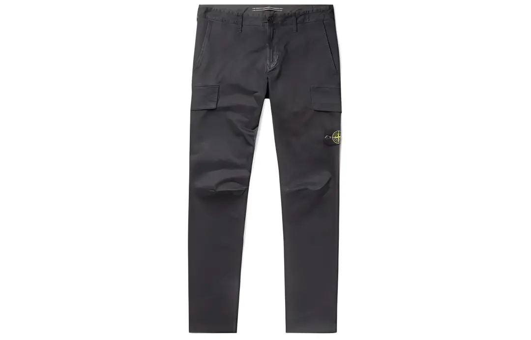 STONE ISLAND SS22 Casual Pants Men's Black
