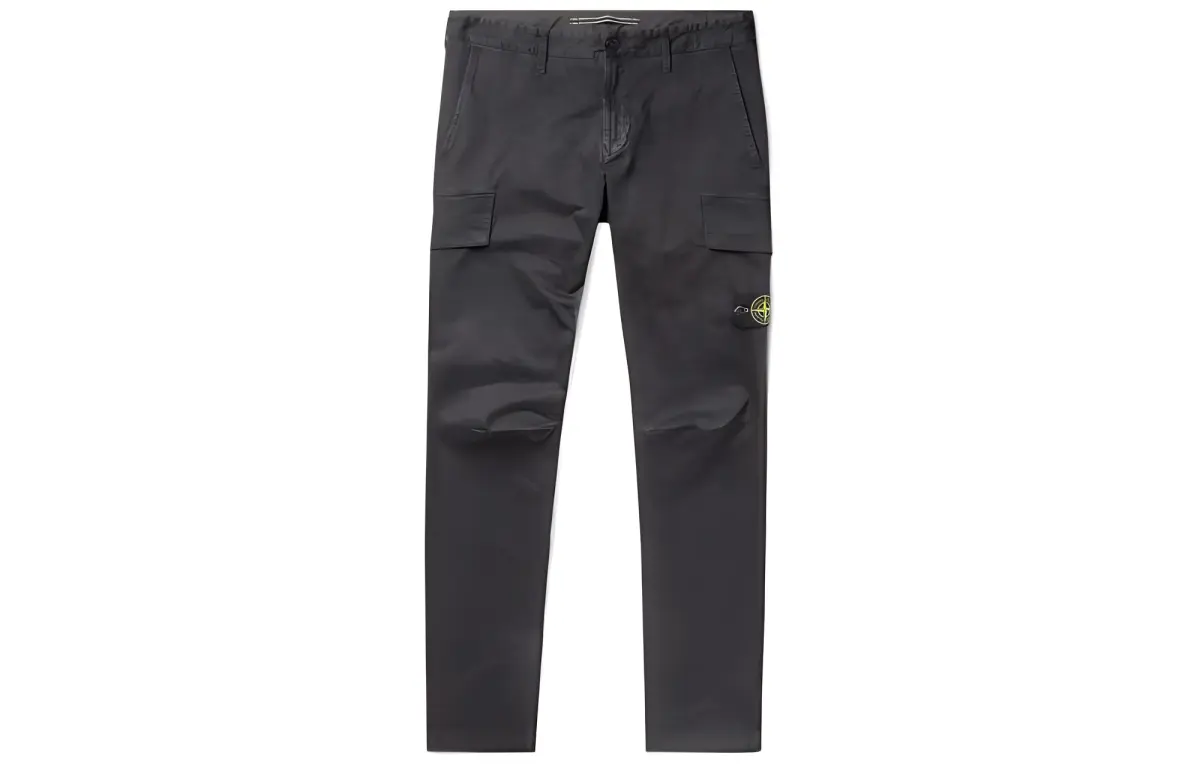 STONE ISLAND SS22 Casual Pants Men's Black