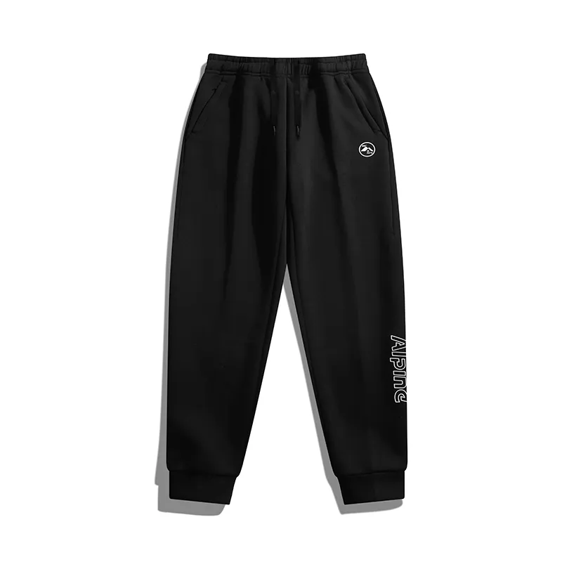 361° Knitted Sweatpants Men's Black Thin Cuffed Pants