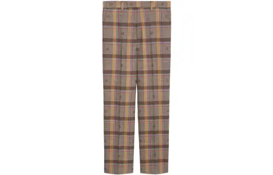 GUCCI Check Wool Trousers