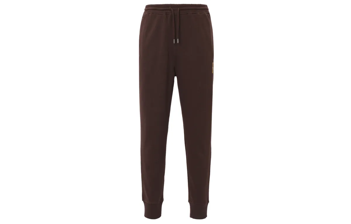 THE NORTH FACE Knitted Sweatpants Men's Brown Moderate Cuffed Pants