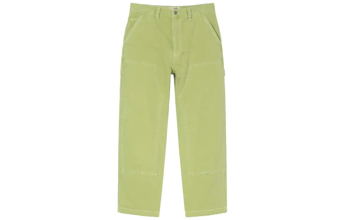 Stussy Casual Pants Unisex Green Moderate Straight Fit Pants