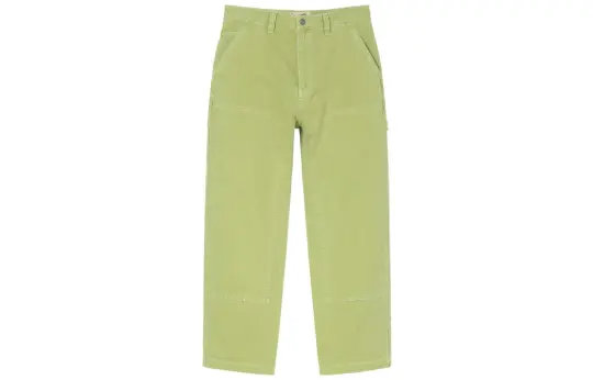 Stussy Casual Pants Unisex Green Moderate Straight Fit Pants