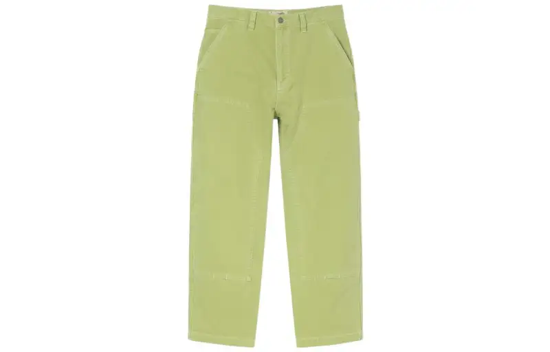 Stussy Casual Pants Unisex Green Moderate Straight Fit Pants