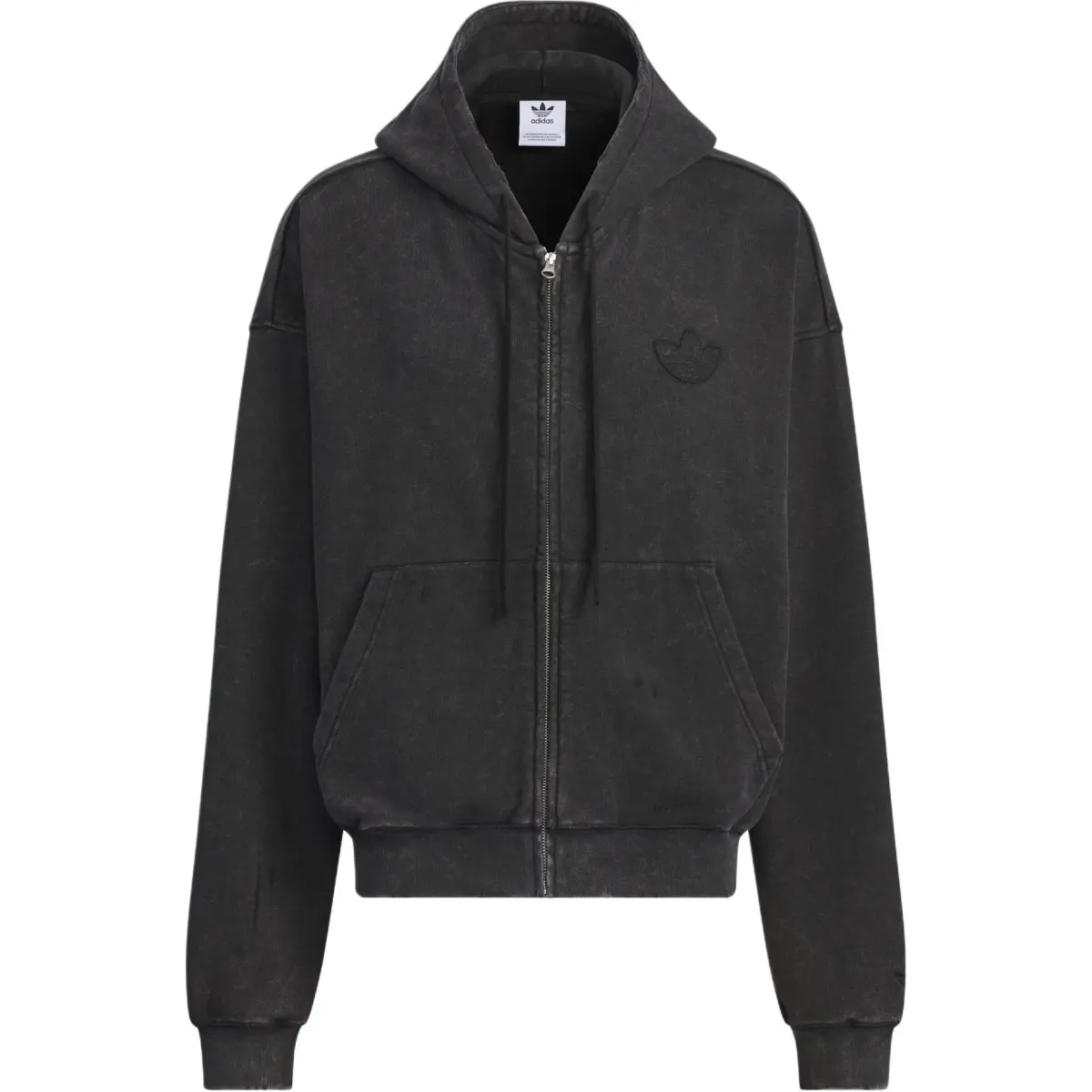 Adidas Originals WASHED HOODED JACKET Jackets & Coats Men's Black