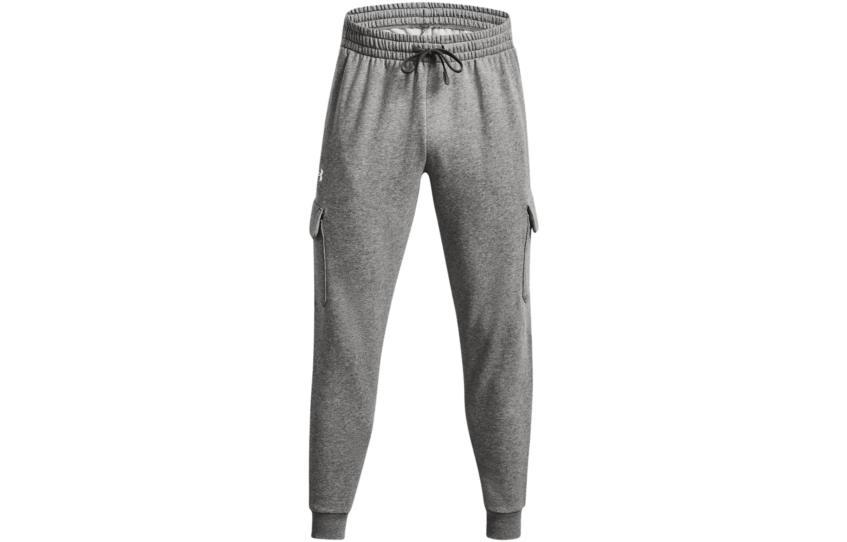 Under Armour Rival Fleece Knitted Sweatpants Men's Gray Thickened Cuffed Pants