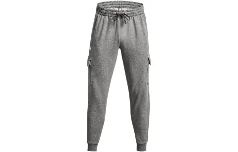 Under Armour Rival Fleece Knitted Sweatpants Men's Gray Thickened Cuffed Pants