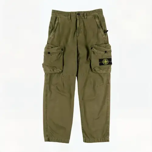 STONE ISLAND Cargo Pants Men's Army Green
