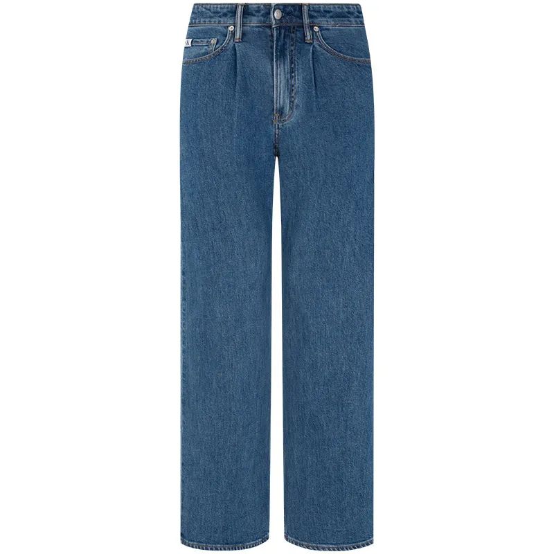 Calvin Klein Jeans Men's Sky Blue Moderate Straight Fit Pants