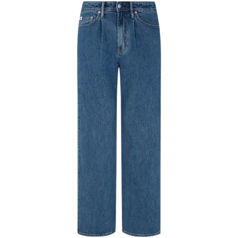 Calvin Klein Jeans Men's Sky Blue Moderate Straight Fit Pants