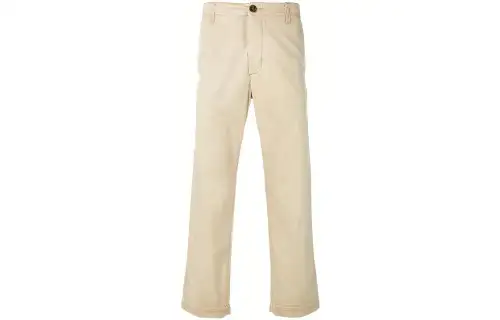 GUCCI Casual Pants Men's Beige Moderate Straight Fit Pants