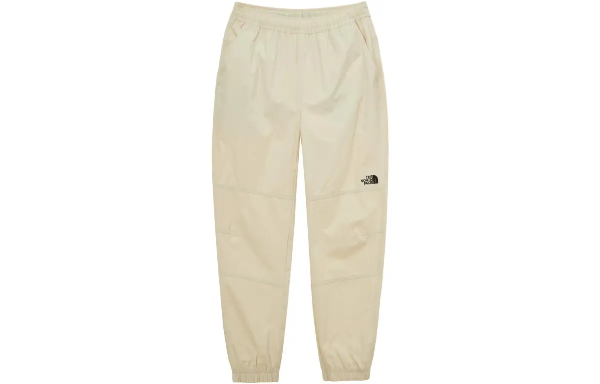 THE NORTH FACE Knitted Sweatpants Men's Beige Moderate Cuffed Pants
