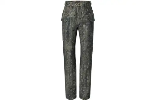 LOUIS VUITTON Lv Fall Series Casual Pants Men's Umber