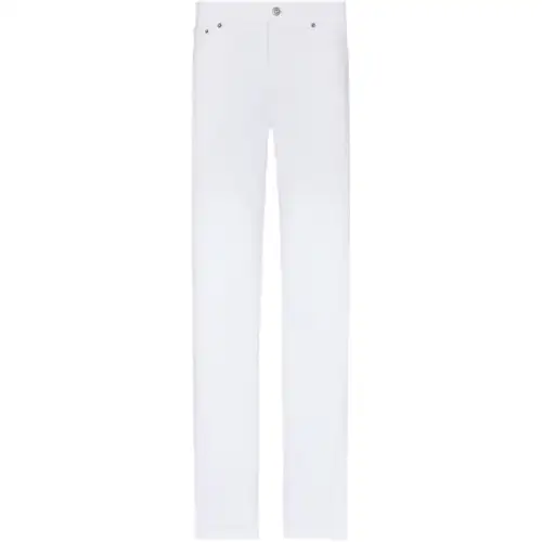 DIOR Jeans Men's White Moderate Straight Fit Pants