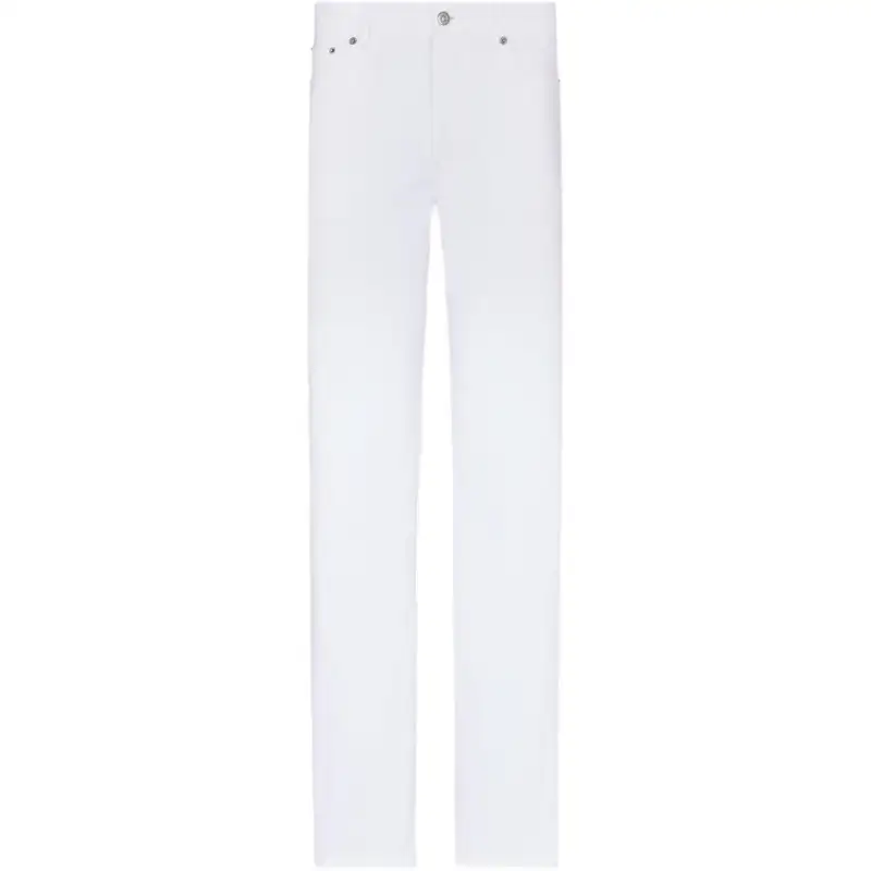 DIOR Jeans Men's White Moderate Straight Fit Pants