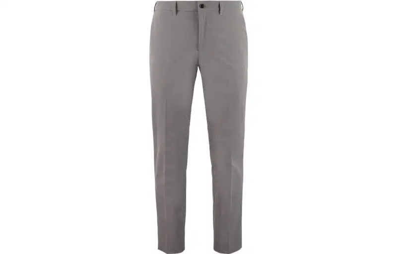 PRADA Casual Pants Men's Gray Moderate Straight Fit Pants
