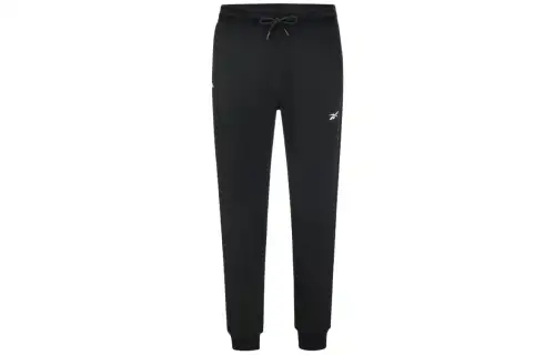 Reebok Knitted Sweatpants Men's Black Moderate Cuffed Pants