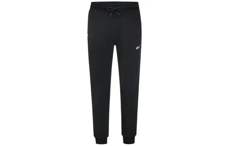 Reebok Knitted Sweatpants Men's Black Moderate Cuffed Pants