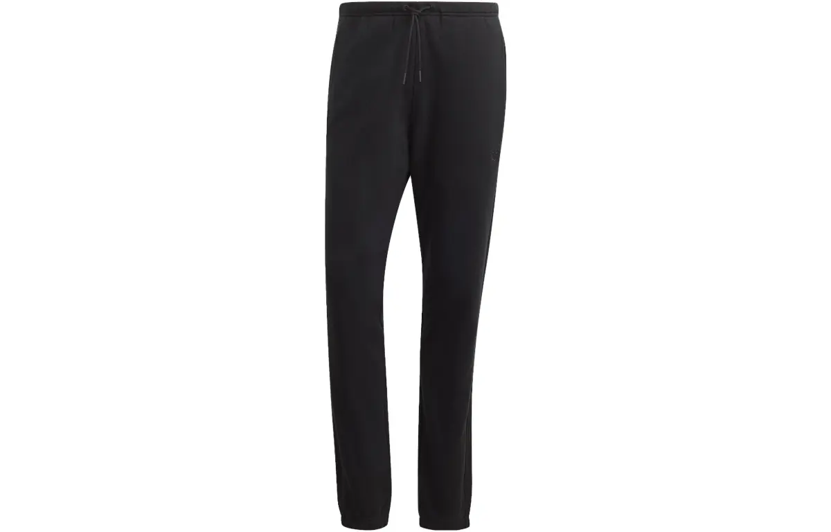 Adidas Originals ESSENTIALS Knitted Sweatpants Men's Black Moderate Cuffed Pants
