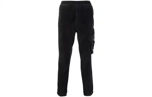 STONE ISLAND Casual Pants Men's Black Moderate Straight Fit Pants