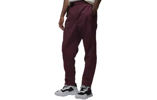 Jordan Knitted Sweatpants Men's Burgundy Moderate Straight Fit Pants