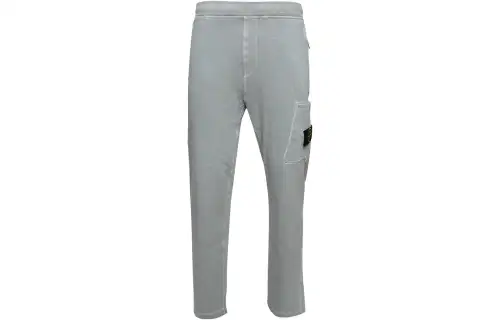 STONE ISLAND Knitted Sweatpants Men's Gray