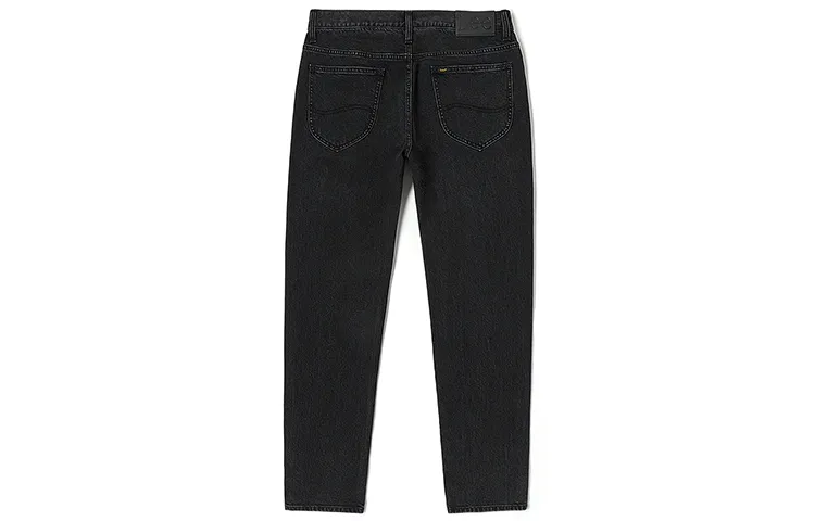 Lee Jeans Men's Black Gray Color Moderate Straight Fit Pants
