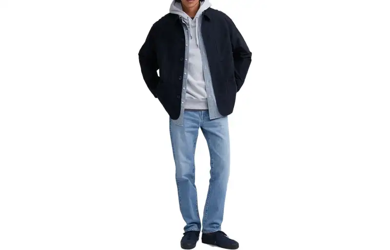 UNIQLO Jeans Unisex Sky Blue Moderate Straight Fit Pants