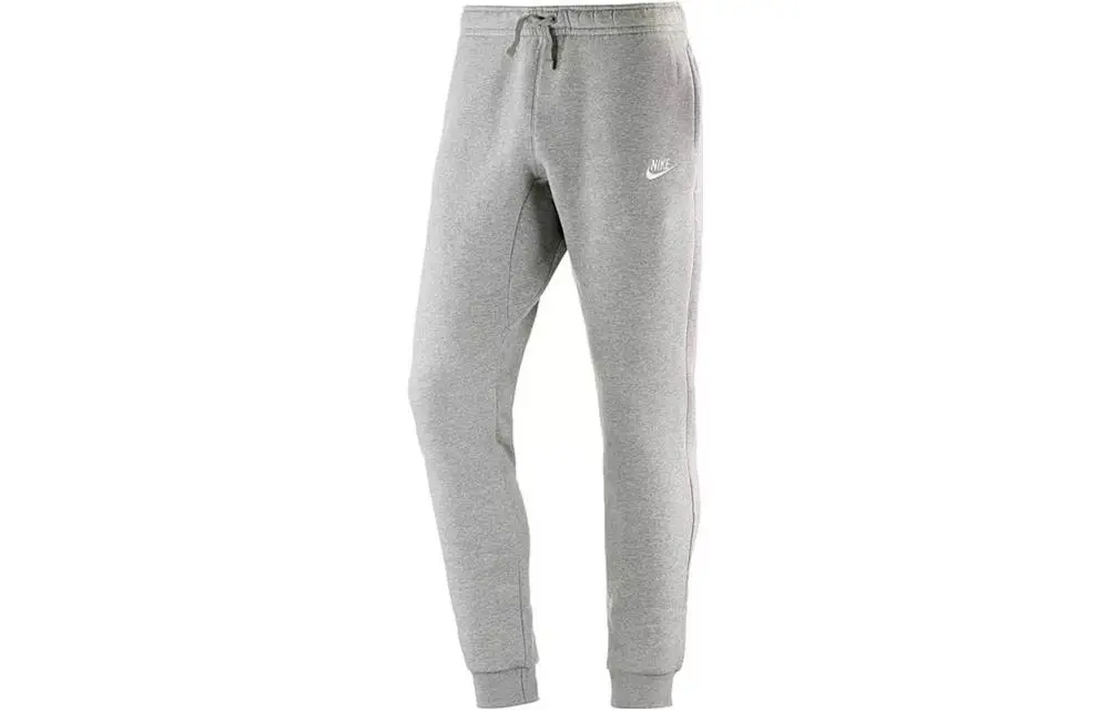 Nike Knitted Sweatpants Men's Gray Moderate Cuffed Pants