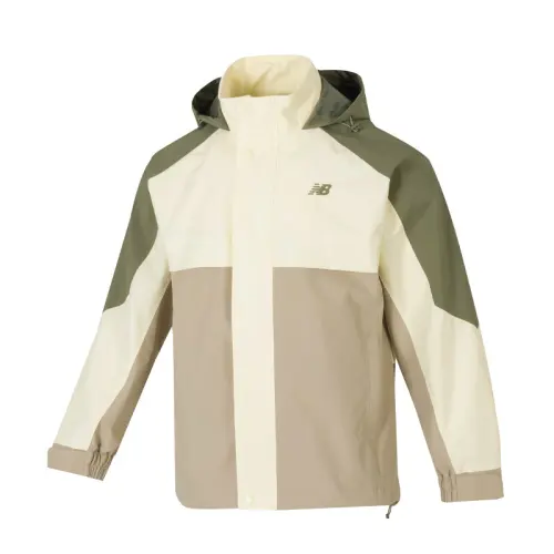New Balance Jackets Men's Beige Hooded Moderate Other